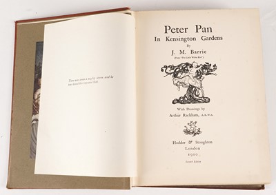 Lot 18 - Barrie (J. M.), Peter Pan in Kensington Gardens, first edition