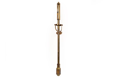 Lot 354 - A Varley Brothers brass marine barometer