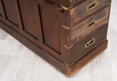 Lot 39 - A 19th Century oak partners desk