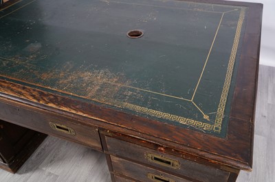 Lot 39 - A 19th Century oak partners desk