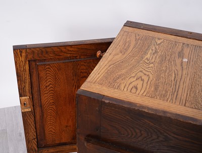 Lot 39 - A 19th Century oak partners desk