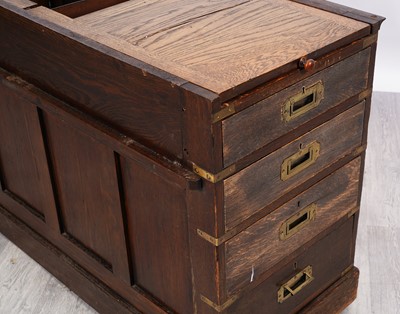 Lot 39 - A 19th Century oak partners desk