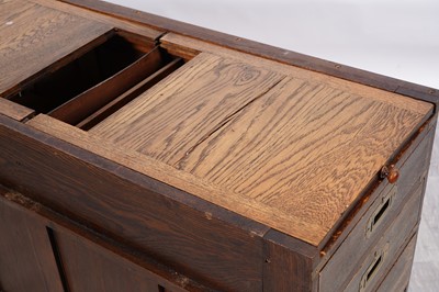 Lot 39 - A 19th Century oak partners desk