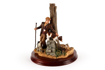 Lot 262 - A Border Fine Arts figure group ‘Out With The Dogs’