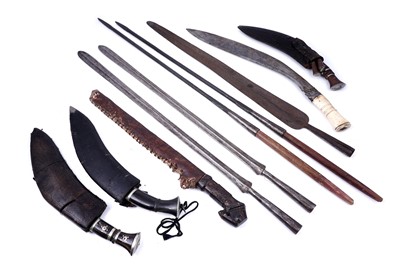 Lot 241 - Kukris and African weapons