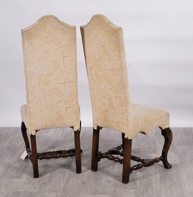 Lot 10 - A pair of late 17th-century-style mahogany side chairs