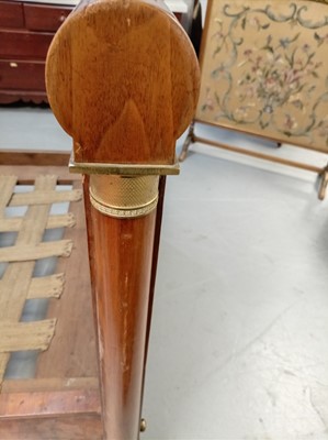 Lot 19 - A late 19th Century continental empire-style single bed
