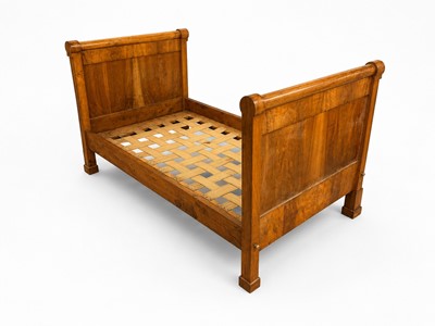 Lot 19 - A late 19th Century continental empire-style single bed