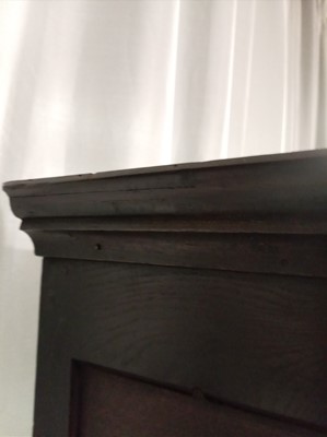 Lot 47 - A Georgian Welsh oak cupboard or deuddarn