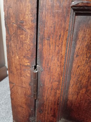 Lot 47 - A Georgian Welsh oak cupboard or deuddarn