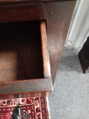 Lot 47 - A Georgian Welsh oak cupboard or deuddarn