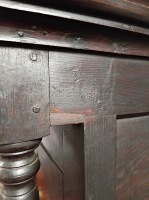 Lot 47 - A Georgian Welsh oak cupboard or deuddarn