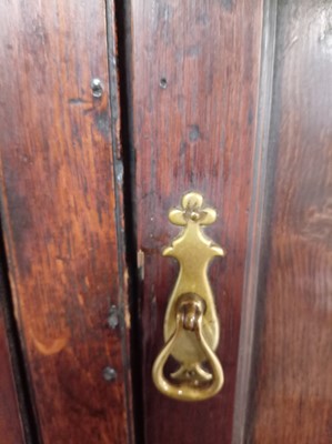 Lot 47 - A Georgian Welsh oak cupboard or deuddarn