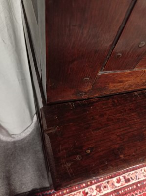 Lot 47 - A Georgian Welsh oak cupboard or deuddarn