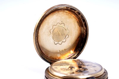 Lot 442 - Bovet Fleurier: a gilt, enamel, and pearl-set fob watch, made for the Chinese market