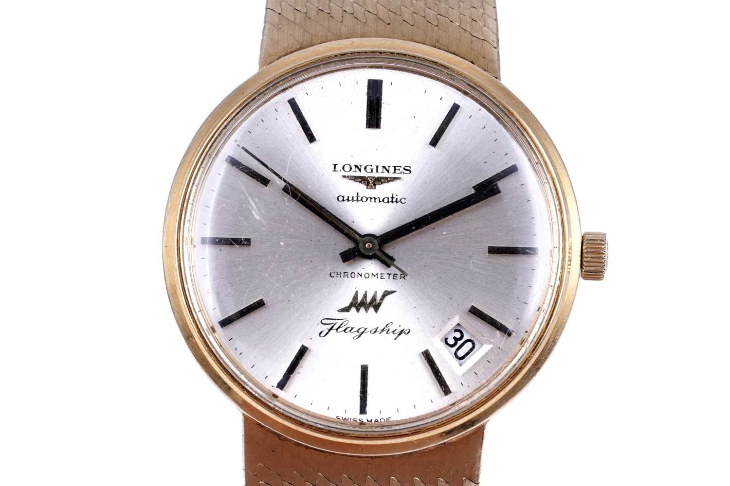 Lot 418 - Longines Flagship Ultra-Chron: an 18ct yellow gold cased automatic chronometer wristwatch
