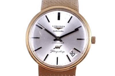 Lot 418 - Longines Flagship Ultra-Chron: an 18ct yellow gold cased automatic chronometer wristwatch