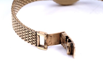 Lot 419 - Longines: an 18ct yellow gold lady's manual wind cocktail watch