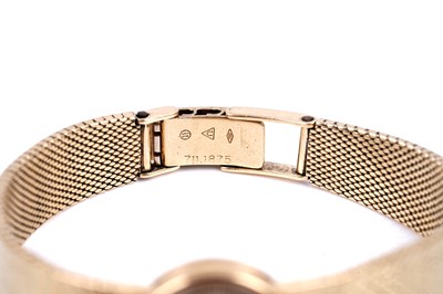 Lot 413 - Omega: a lady's 18ct yellow gold cased manual wind cocktail watch