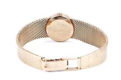 Lot 413 - Omega: a lady's 18ct yellow gold cased manual wind cocktail watch