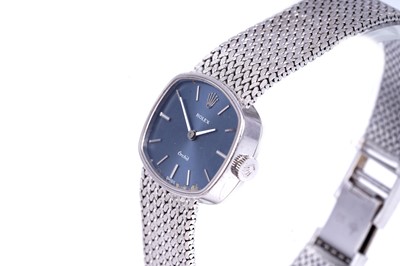 Lot 404 - Rolex Orchid: an 18ct white gold cased manual wind cocktail watch