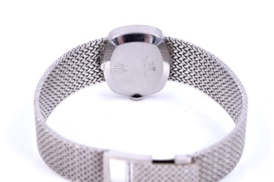 Lot 404 - Rolex Orchid: an 18ct white gold cased manual wind cocktail watch