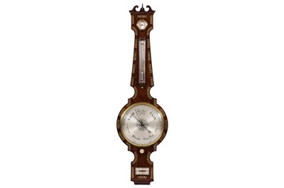 Lot 152 - A Victorian rosewood wheel barometer
