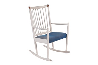 Lot 4 - Niels Eilersen, Denmark: a white-painted rocking chair
