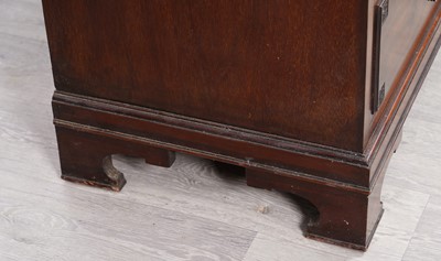 Lot 97 - An Edwardian mahogany chest of four long drawers