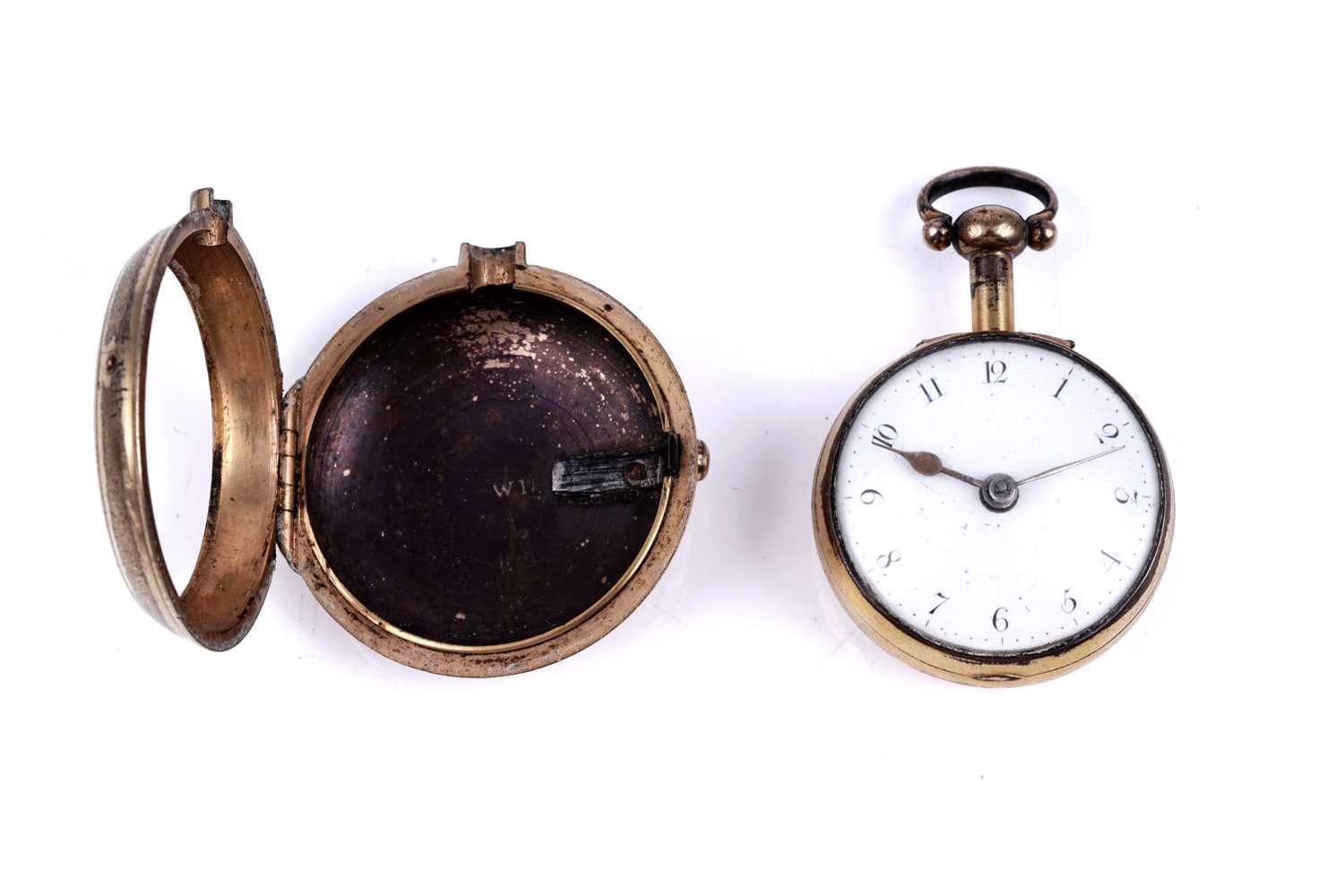Lot 438 - John Perigal, London: a gilt pair cased pocket watch