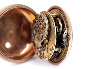 Lot 438 - John Perigal, London: a gilt pair cased pocket watch