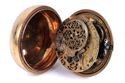 Lot 438 - John Perigal, London: a gilt pair cased pocket watch