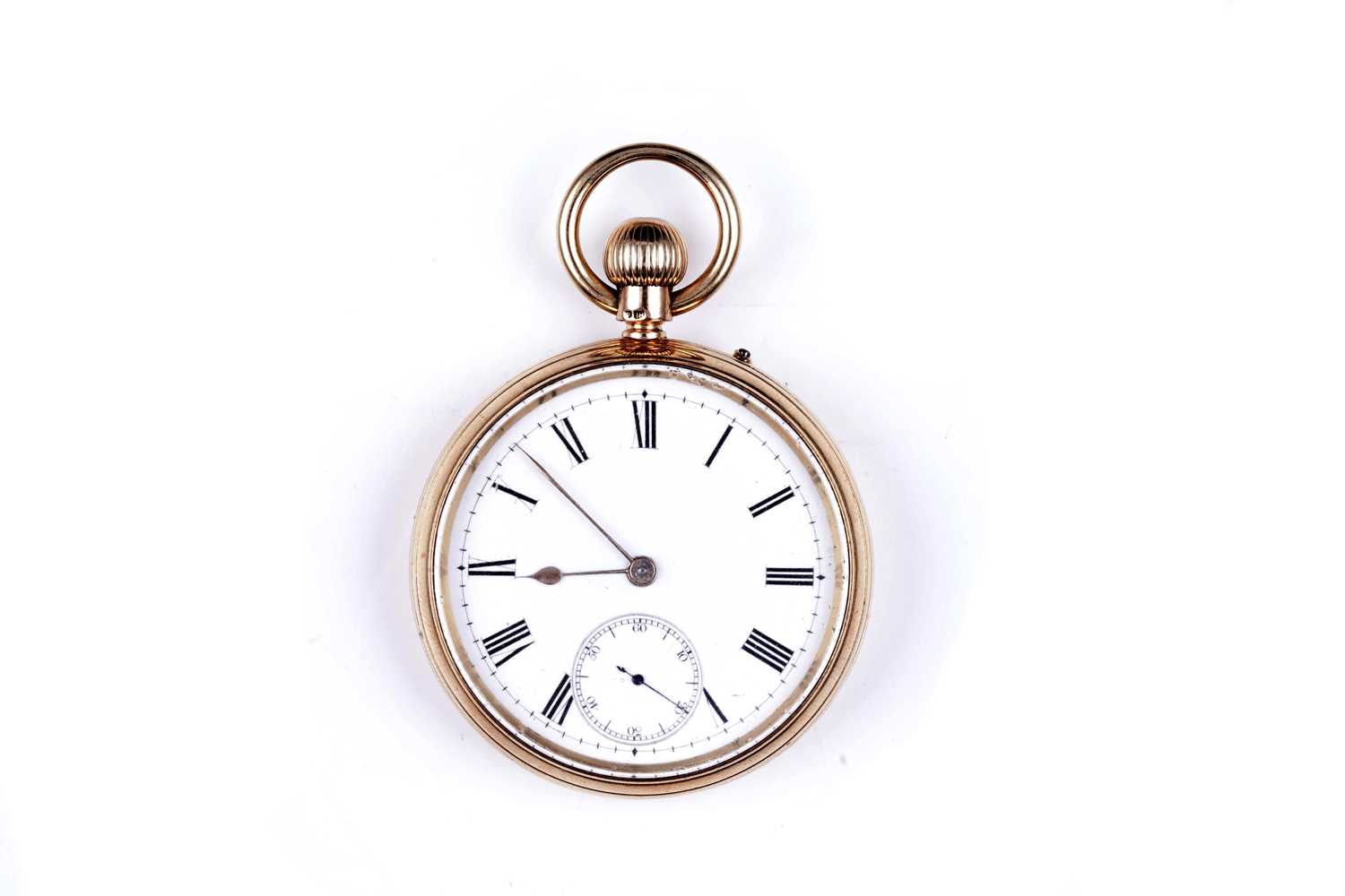 Lot 165 - An 18ct yellow gold cased open faced pocket watch