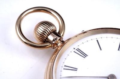 Lot 165 - An 18ct yellow gold cased open faced pocket watch