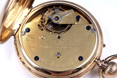 Lot 165 - An 18ct yellow gold cased open faced pocket watch