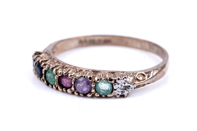 Lot 39 - A modern acrostic "Dearest" ring