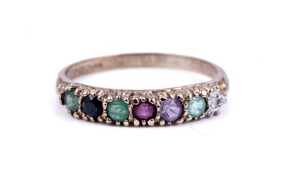 Lot 39 - A modern acrostic "Dearest" ring