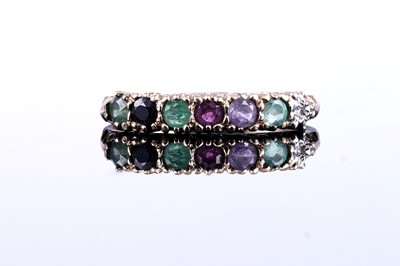 Lot 39 - A modern acrostic "Dearest" ring