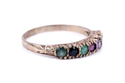 Lot 39 - A modern acrostic "Dearest" ring