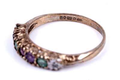 Lot 39 - A modern acrostic "Dearest" ring