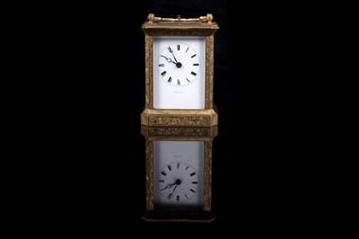 Lot 460 - Mid to late 19th century French carriage clock, Dent, Paris