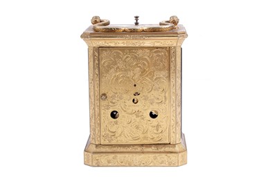Lot 460 - Mid to late 19th century French carriage clock, Dent, Paris