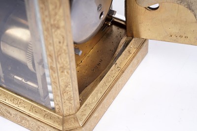 Lot 460 - Mid to late 19th century French carriage clock, Dent, Paris