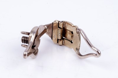 Lot 25 - A pair of yellow metal ear clips for convertible jewellery