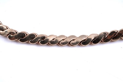 Lot 82 - An 18ct gold S-link necklace