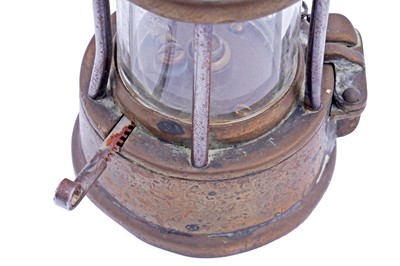 Lot 216 - Two Type 6 'The Protector Lamp & Lighting Co Ltd Eccles' miners' lamps