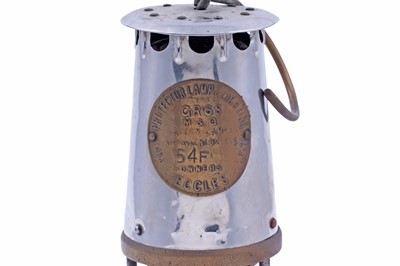 Lot 216 - Two Type 6 'The Protector Lamp & Lighting Co Ltd Eccles' miners' lamps