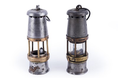 Lot 198 - Two ‘Baby Wolf’ miners' lamps