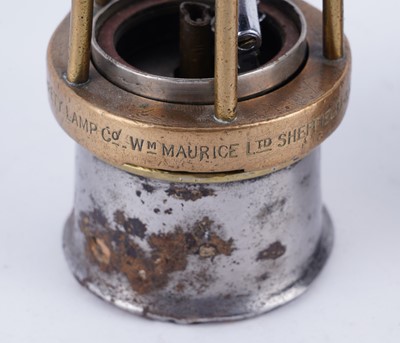 Lot 198 - Two ‘Baby Wolf’ miners' lamps