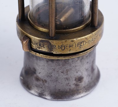 Lot 198 - Two ‘Baby Wolf’ miners' lamps